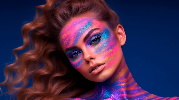 Makeup image generated by artificial intelligence