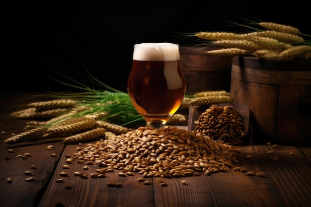 Приготовление пива из поджаренного ячменного солода с использованием органических и натуральных ингредиентов для пивоваров, которые ценят