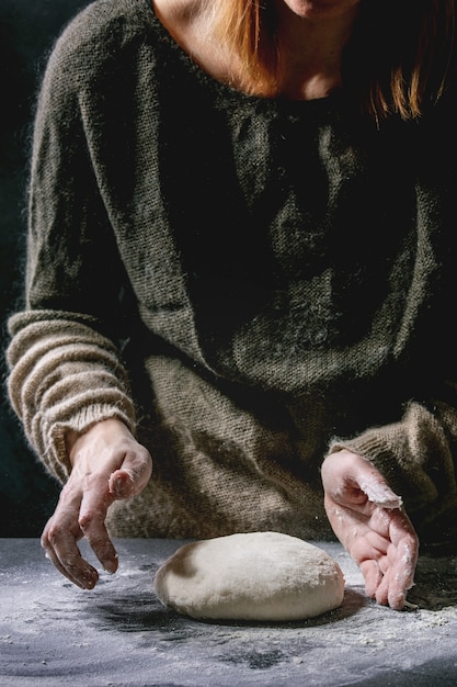 Making bread dough