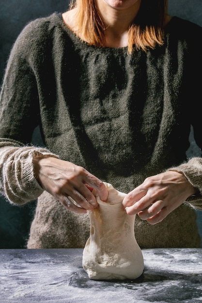 Making bread dough