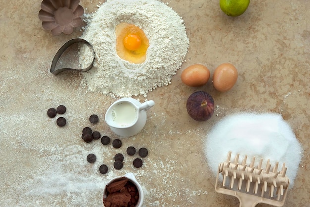 Making a cake in a bakery