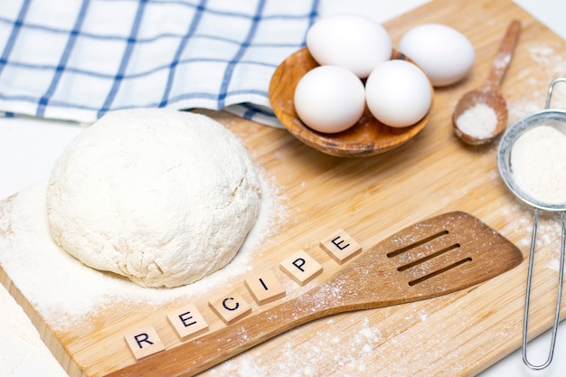 Making dough for bread or homemade baked goods