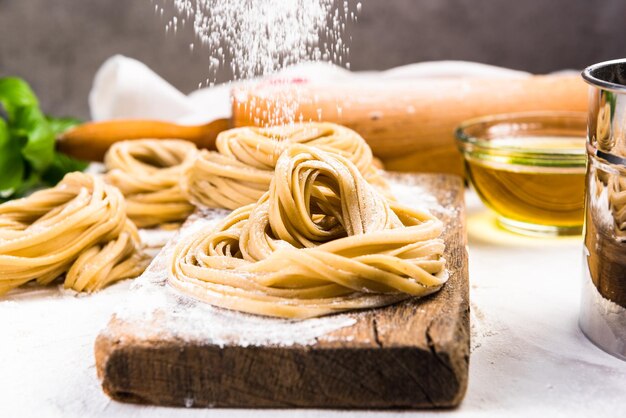 Making healthy italian pasta at home