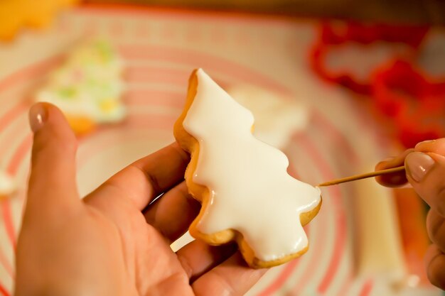 Making holiday cookies handmade cookies gingerbread