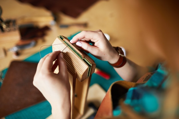 Making Leather Bag