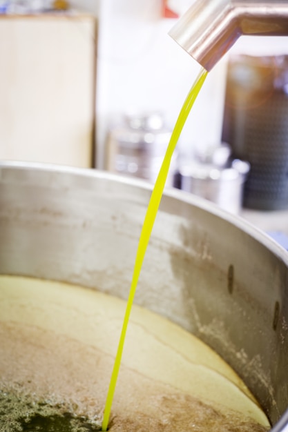 Making of olive oil