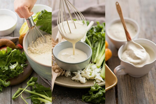 Making ranch dressing from a dry mix with milk and yogurt