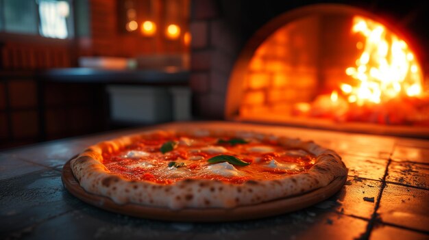 Сделать по-настоящему итальянскую римскую пиццу пиццу вернулась из духовки генеративный ай