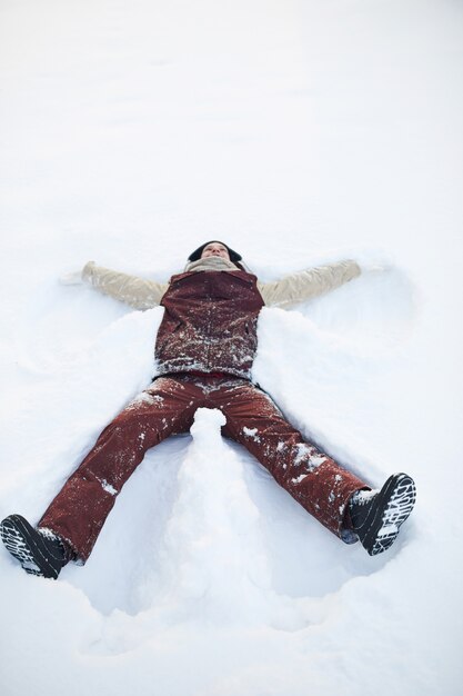 Making Snow Angels