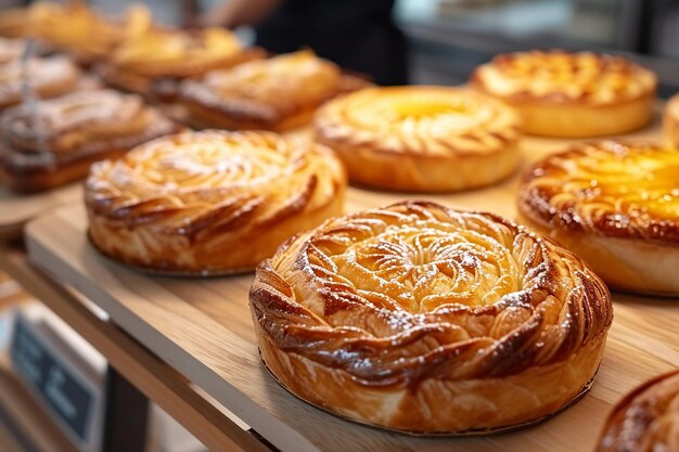 The making of turkish desert kadayif pastry in display