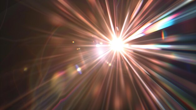 Makkelijk om lensflare-effecten toe te voegen voor overlay-ontwerpen of schermblendingsmodus om h te maken Generatieve AI