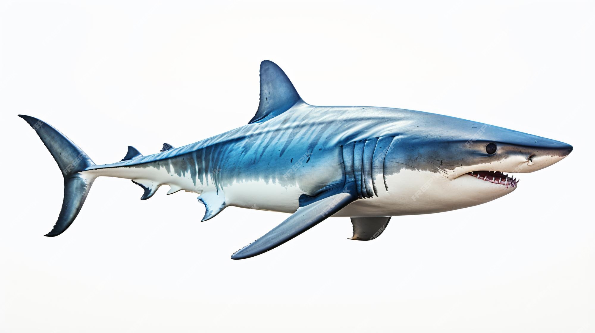 Premium AI Image | Mako shark isolated on white background