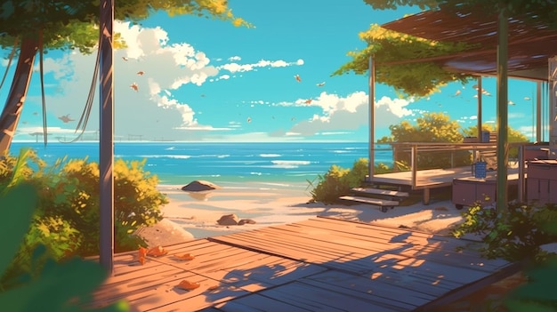 Makoto Shinkai-achtergrond