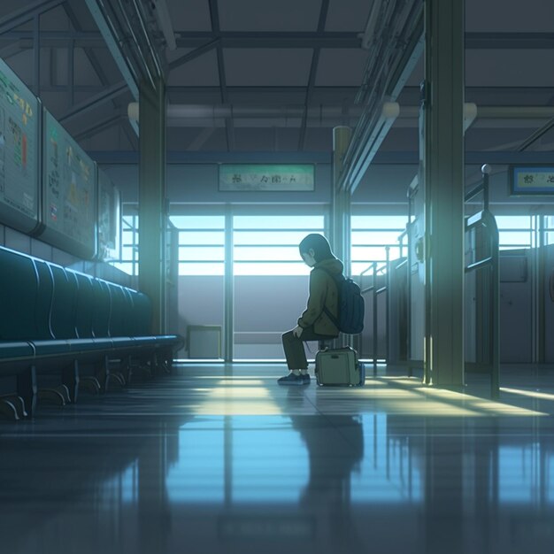 Foto makoto shinkai-achtergrond