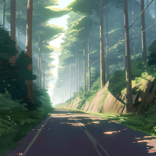 Makoto Shinkai-achtergrond