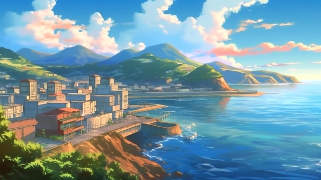 Makoto Shinkai background aesthetic