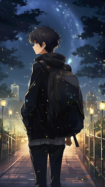 Premium AI Image | Makoto Shinkai background aesthetic