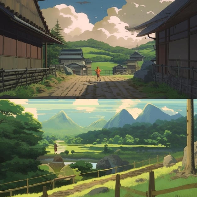 Makoto Shinkai background