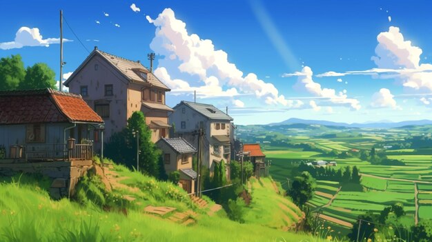 Makoto Shinkai background