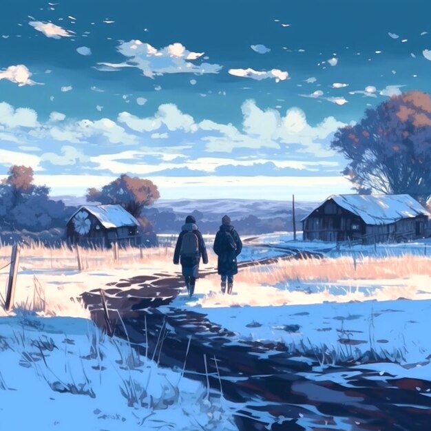 Makoto shinkai inspired background