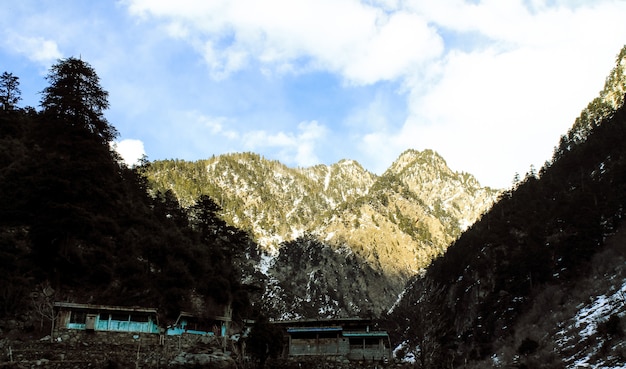 Photo malam jabba and kalam swat scenery landscape