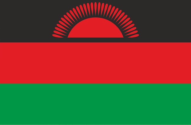 Malawi flag African country Republic of Malawi