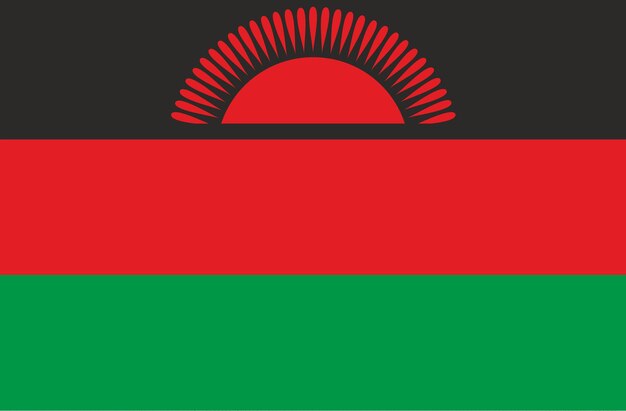 Malawi flag African country Republic of Malawi