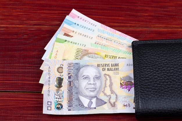 Malawian kwacha in the black wallet