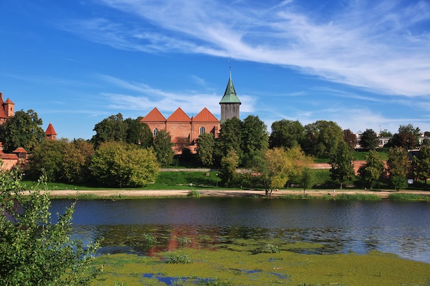 Malbork is Crusader castle in Poland