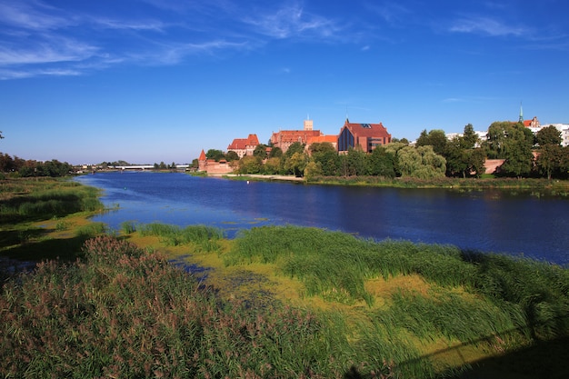 Photo malbork is crusader castle in poland