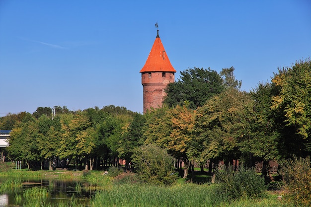 Malbork is het kruisvaarderskasteel in Polen
