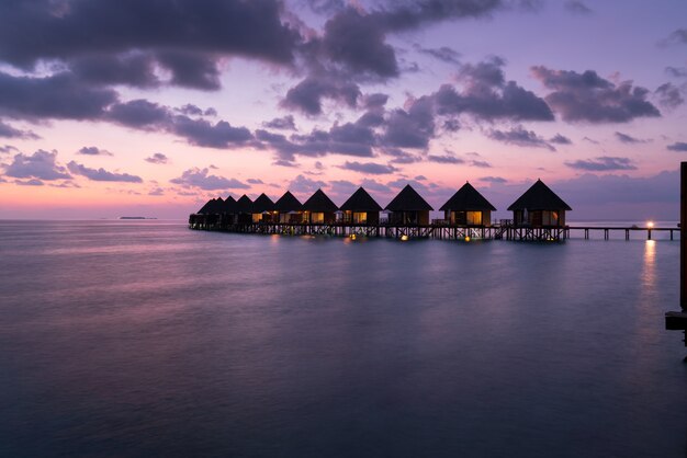 Maldives beach resort during summer vacation