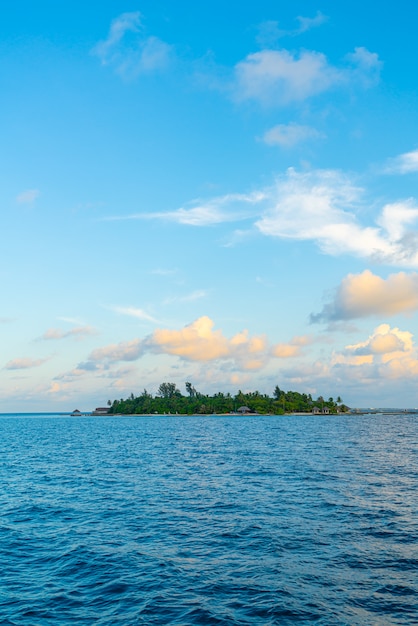 Maldives island in the Indian Ocean