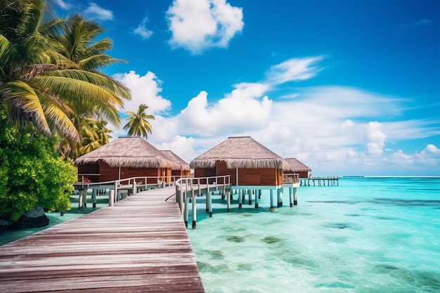 Maldives Paradise Island Generative AI