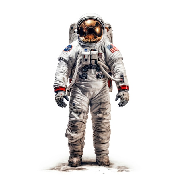 A male astronaut standing