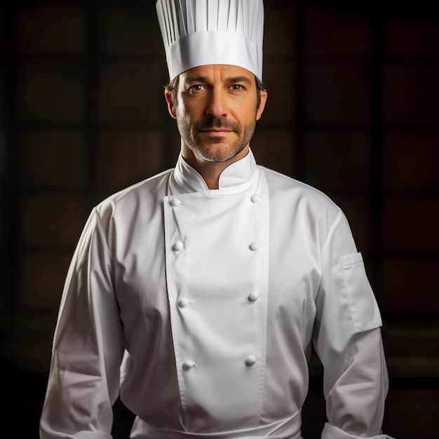 Photo male chef jacket photography for mockup