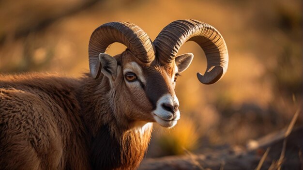 Foto mouflon comune maschio