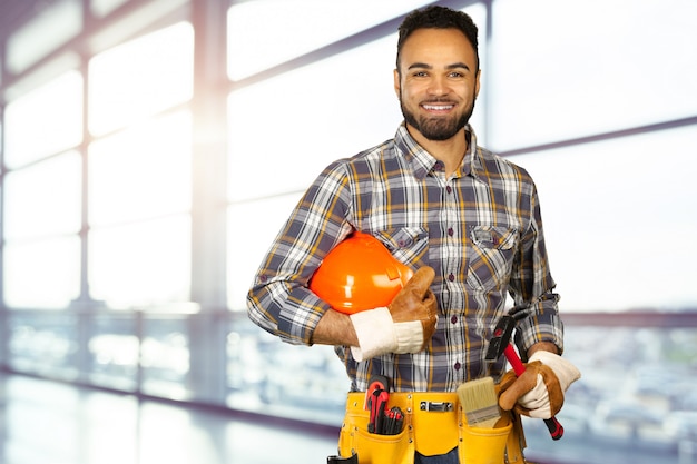 Male construction worker