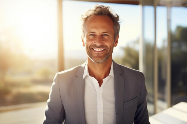 Male Counselor in Serene Consultation Space