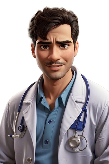 Male doctor cartoon