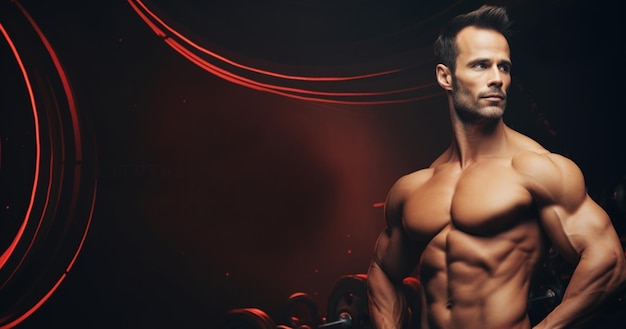 Male Fitness Trainer Background