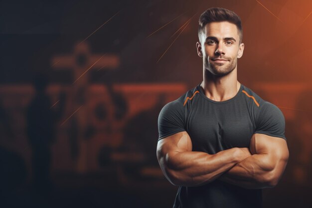 Male Fitness Trainer Background