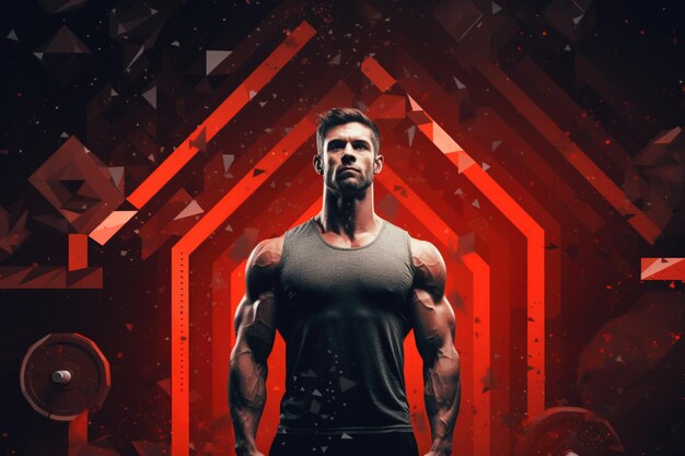 Male Fitness Trainer Background