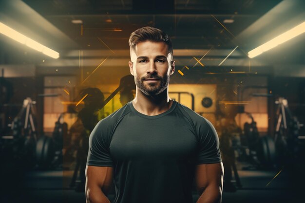 Male Fitness Trainer Background