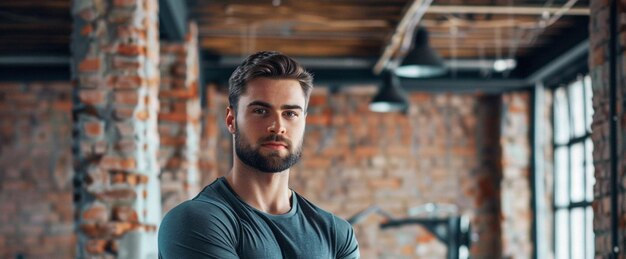 Male Fitness Trainer Background