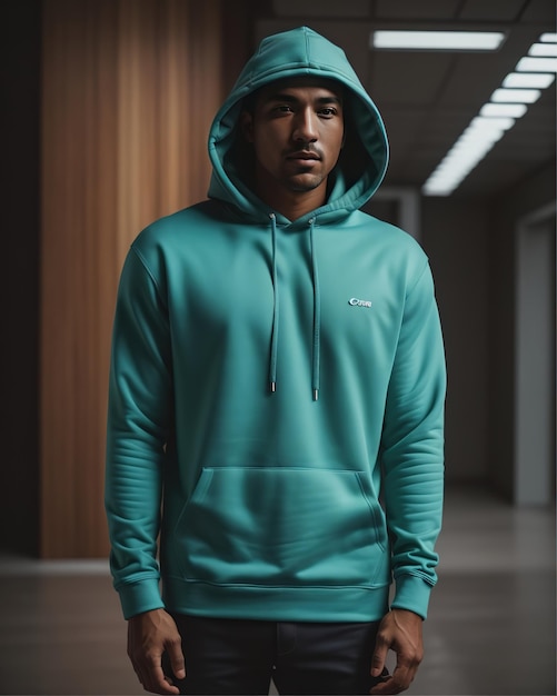 Male hoodie sweatshirt mock up