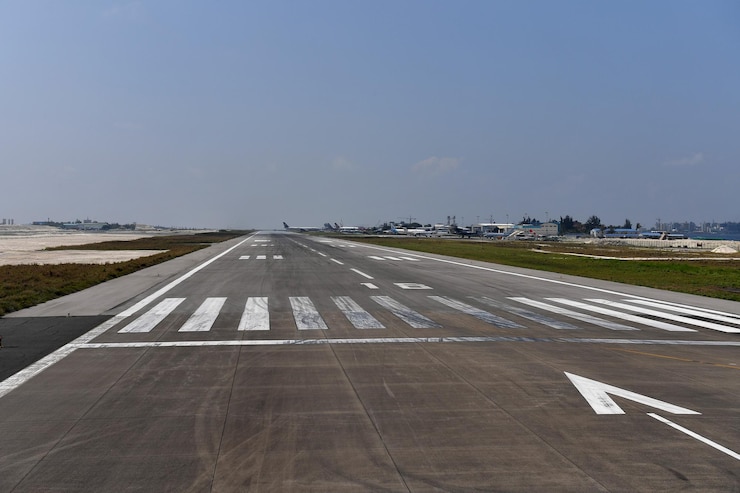 Photo male, maldives - february 11 2018 - male maldives international airport