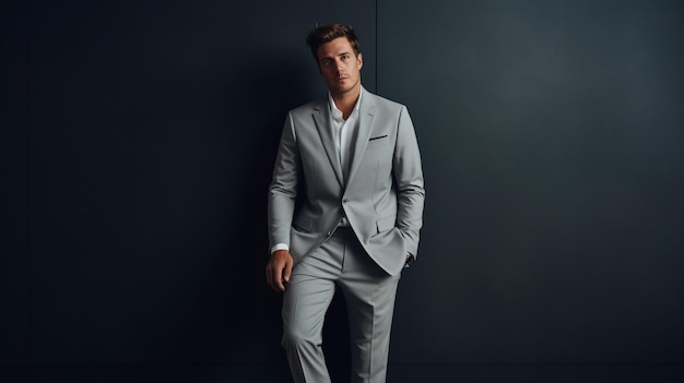 Premium AI Image | male model suit shoots