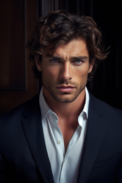 Premium AI Image | Male models pose for a great photoshoot of high ...