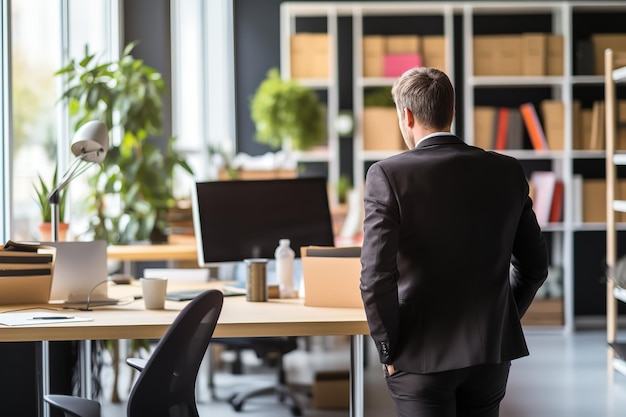 Male office worker businessman